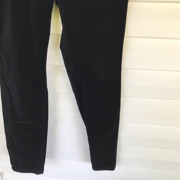 Lauren Conrad Black Velvet Skinny Pants - Picture 3 of 10